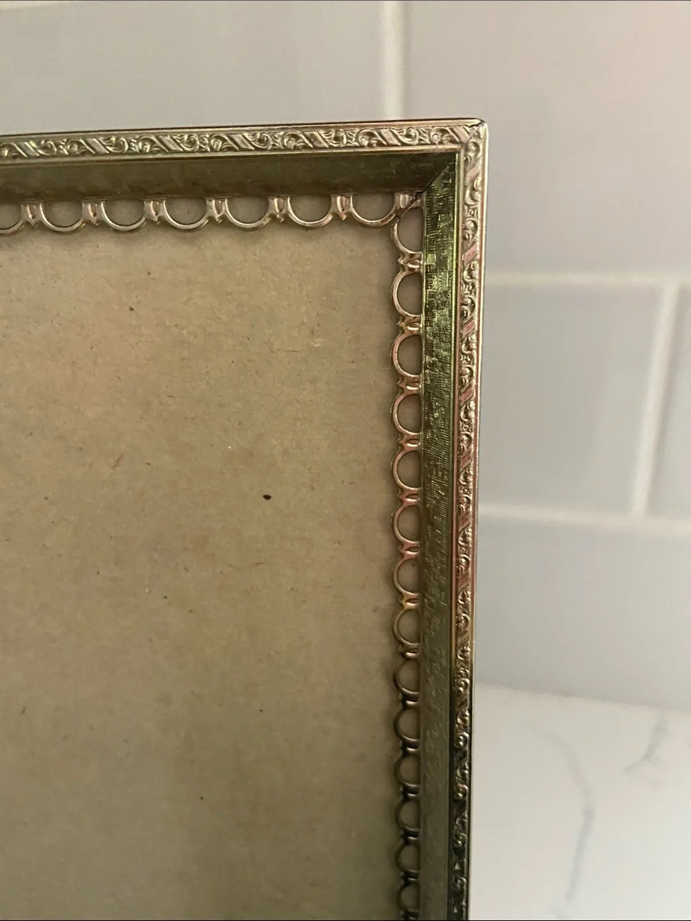 Vintage Brass Tone Picture Frame Lot 5x7 & 8x10 Ornate Hollywood Regency Set